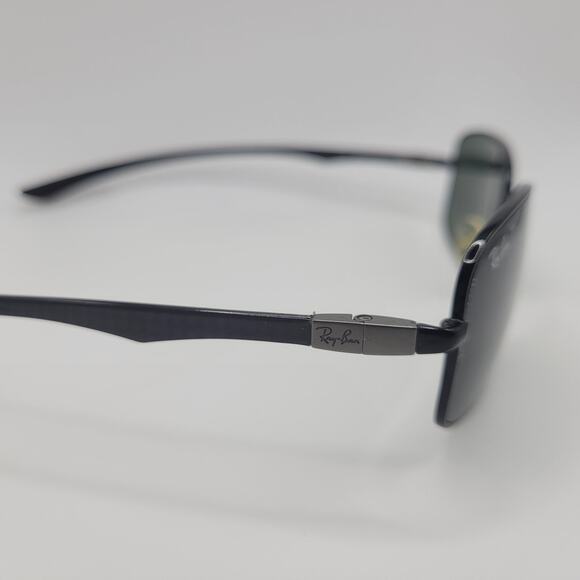Ray-Ban Sunglasses Mens Black Green Polarized RB8308 Rectangular FRAMES ONLY - Picture 3 of 10